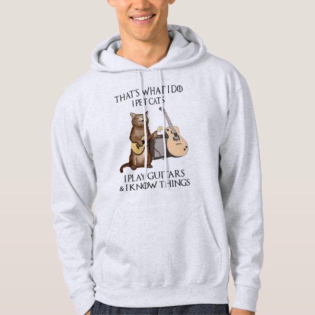 Det är vad jag gör.. Jag äter katter jag spelar gi Hoodie (Framsida)