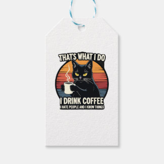 Det är vad jag gör Jag dricker kaffe Jag hatar män Presentetikett