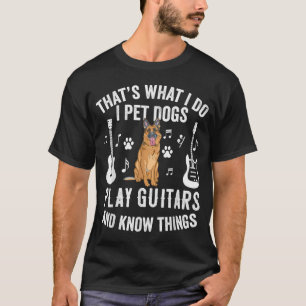 Det är Vad Jag Gör Jag Knullar Hundar Spelar Gitar T Shirt