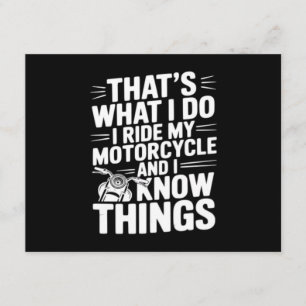 Det är vad jag gör jag kör min motorcykel och jag tilläggskort