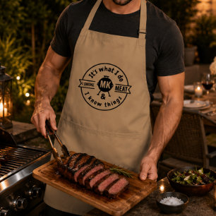 Det är vad jag gör Jag röker kött & jag vet saker Förkläde