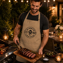 Det är vad jag gör Jag röker kött & jag vet saker Förkläde