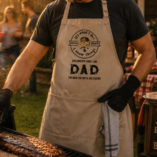 Det är vad jag gör Jag röker kött Roligt foto på p Förkläde