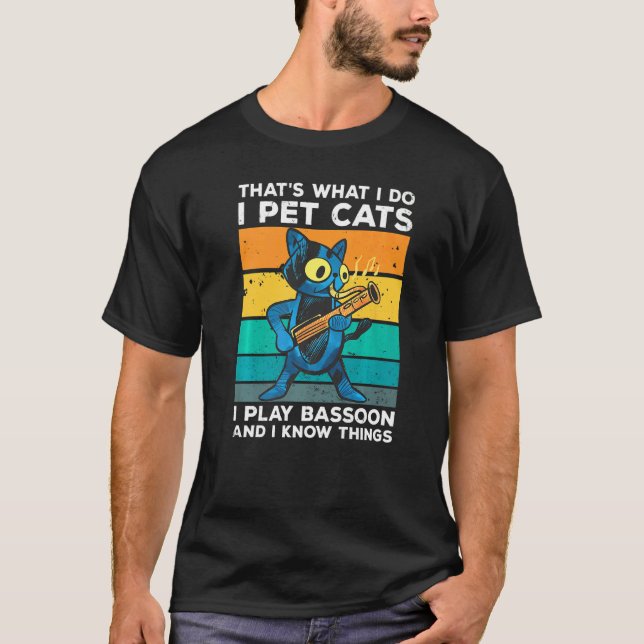 Det är vad jag gör jag smeker katter jag spelar fa t shirt (Framsida)