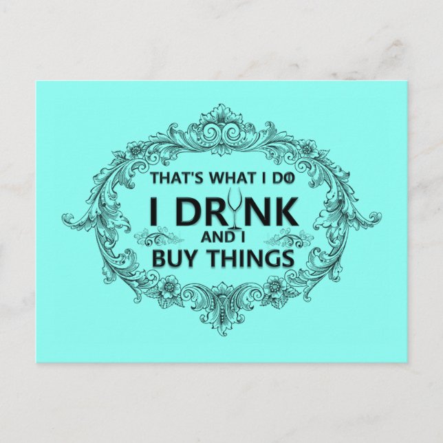 Det är vad jag gör vykort (Framsida)