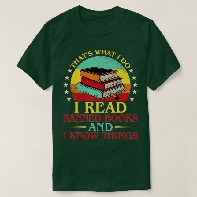 Det är vad jag läser Bannad Bokar Funny Bok Ne T Shirt (Design framsida)