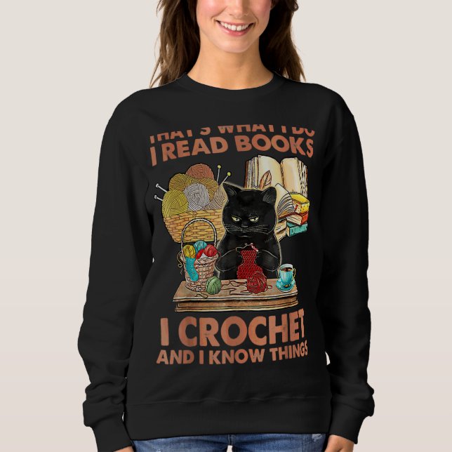 Det är vad jag läser Bokar Crochet och jag vet. T Shirt (Framsida)