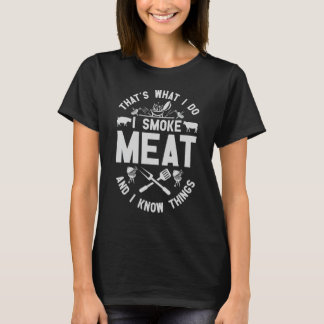 Det är vad jag röker Kött och jag vet Sak BB T Shirt