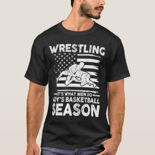 Det är vad Manar gör under pojkens basketboll T Shirt