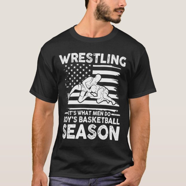 Det är vad Manar gör under pojkens basketboll T Shirt (Framsida)