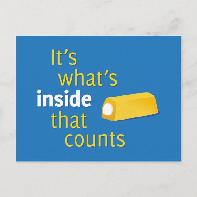 Det är vad som räknas i insidan vykort (Framsida)