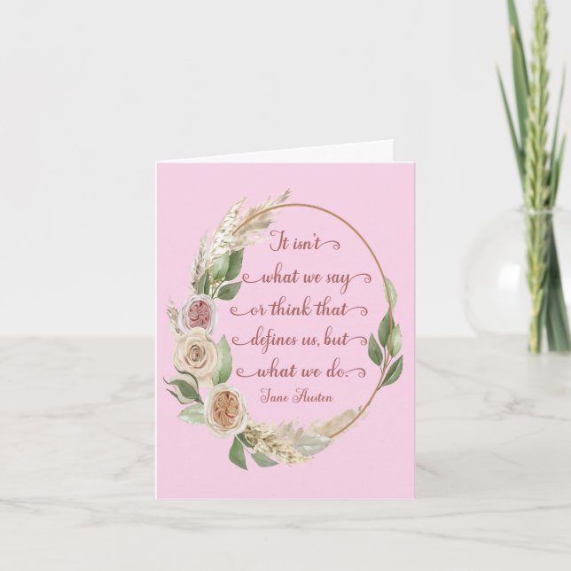 Det är vad vi gör Jane Austen Quote Greeting Card Kort (Framsida)