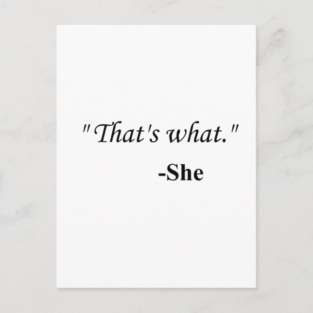"Det är vad.." Vykort (Framsida)