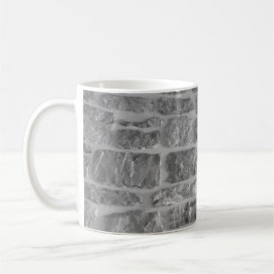 Det är vågrät som är en grov mur i mönster kaffemugg