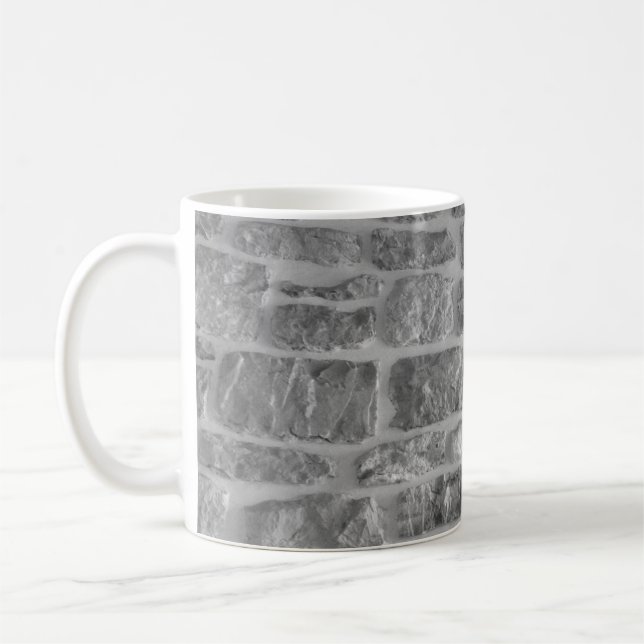 Det är vågrät som är en grov mur i mönster kaffemugg (Vänster)