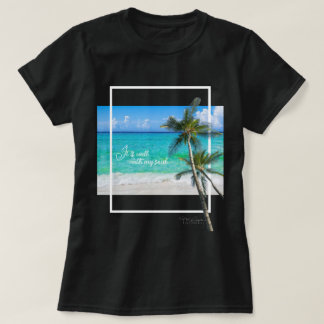 Det är väl med min själ Tropiska strandpalmer T Shirt