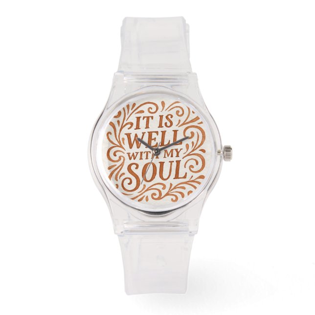 Det är väl med min själ typografi armbandsur (Framsida)