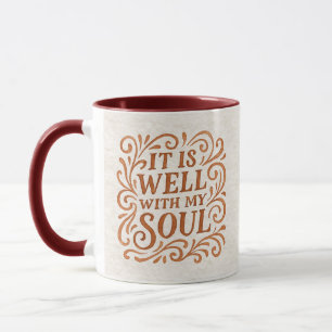 Det är väl med min själ typografi mugg