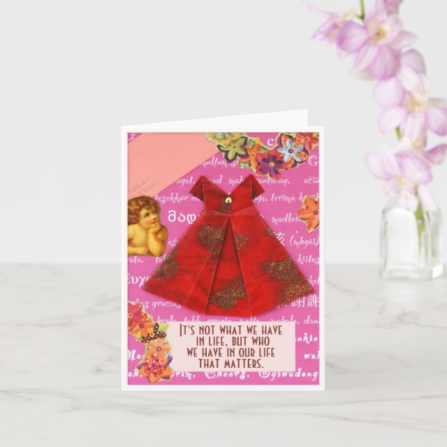 Det är vänner som spelar roll... kort (Orkide)