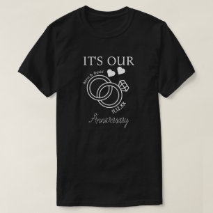 Det är vår årsdag Bröllopspresent För Nytt Par T Shirt