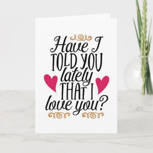 DET ÄR "VÅR ÅRSDAG" OCH "JAG KÄRLEK DIG". KORT (Framsida)