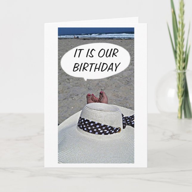 DET ÄR VÅR BIRTHDAY-LJUGIT TILLBAKA, RELAX KORT (Framsida)