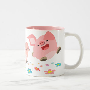 Det är Vår!!-Två Cute Tecknad mugg
