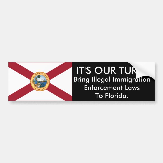 Det är vår vänd, den Florida bildekalet Bildekal (Framsidan)