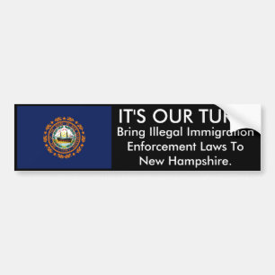 DET är VÅR VÄND, den New Hampshire bildekalet Bildekal