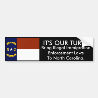 Det är vår vänd, den North Carolina bildekalet Bildekal