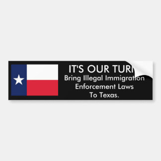 Det är vår vänd, den Texas bildekalet Bildekal
