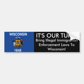 DET är VÅR VÄND, den Wisconsin bildekalet Bildekal