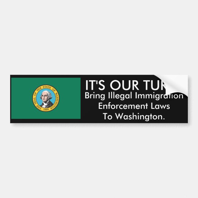 DET är VÅR VÄND, Washington Bildekal (Framsidan)