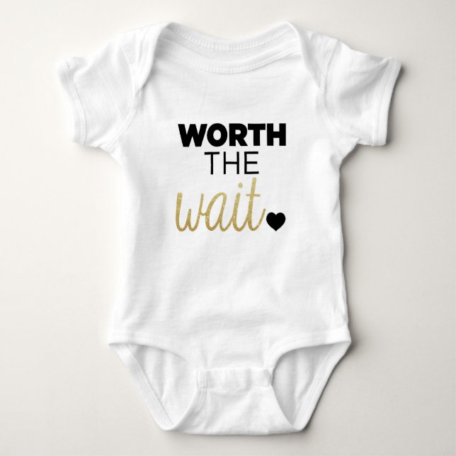 Det är värt att vänta. t-shirt (Framsida)