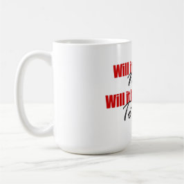 Det är värt det! kaffemugg