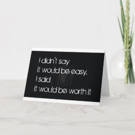 Det är värt det kort