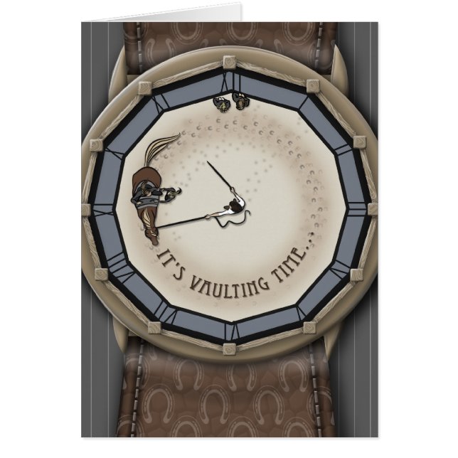 "Det är Vaulting Time"-kort Hälsningskort (Framsidan)