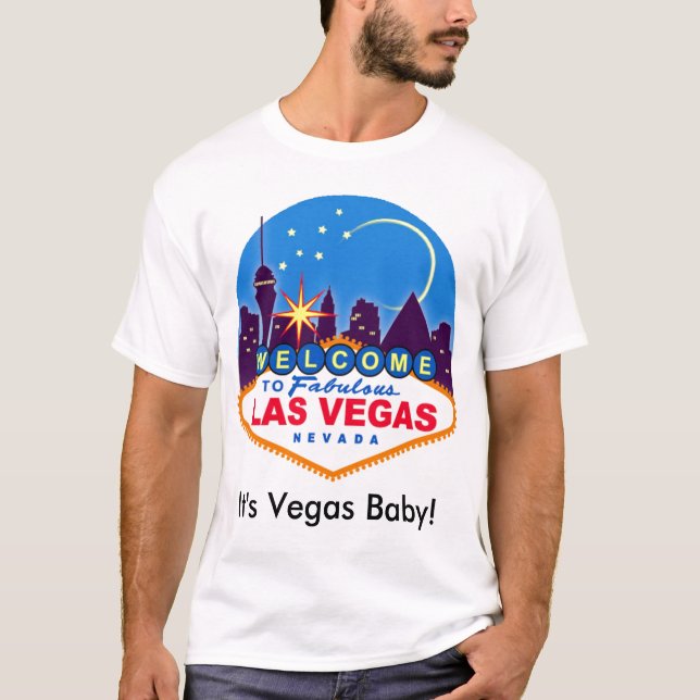 Det är Vegas Baby! Manar-Shirt T Shirt (Framsida)