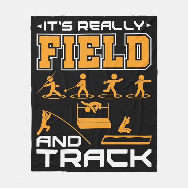 Det är Verkligen och Jumperna Track Thrower Fleecefilt (Framsidan)