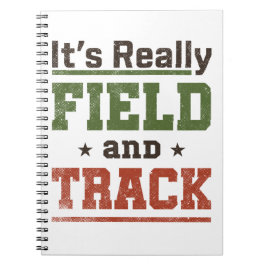Det är Verkligen och Track Funny Idrottsman Anteckningsbok
