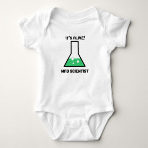 Det är VID LIV! Tokig forskarebaby T-shirt