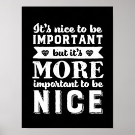 Det är viktigare att vara snäll och citera poster