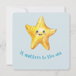 Det är viktigt för den här, Starfish Story. Julkort