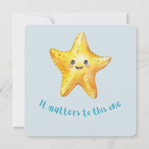 Det är viktigt för den här, Starfish Story. Julkort
