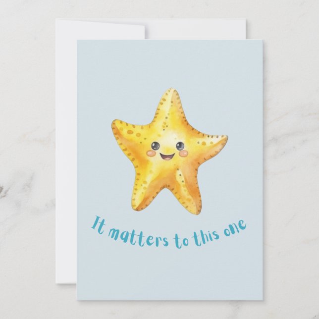 Det är viktigt för den här, Starfish Story. Meddelande (Framsida)