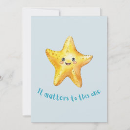 Det är viktigt för den här, Starfish Story. Meddelande