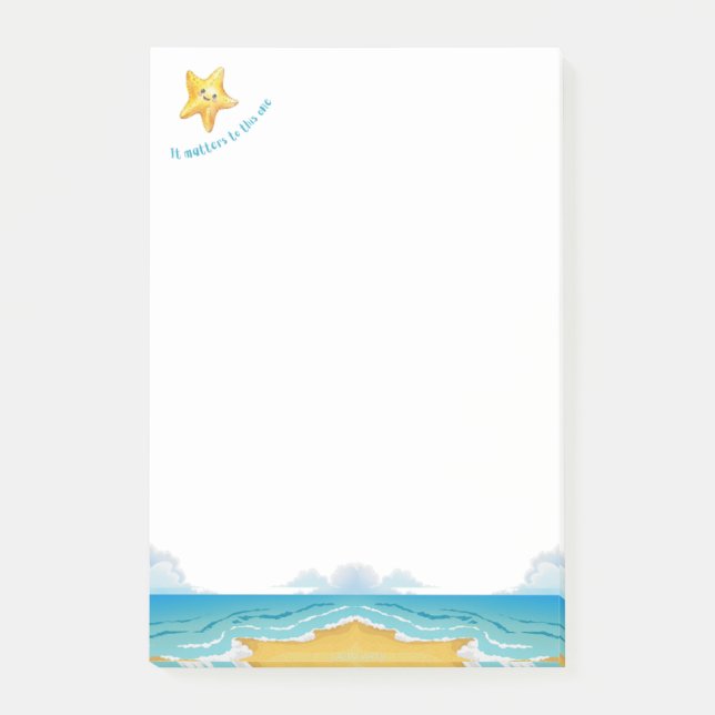 Det är viktigt för den här, Starfish Story. Post-it Block (Framsida)