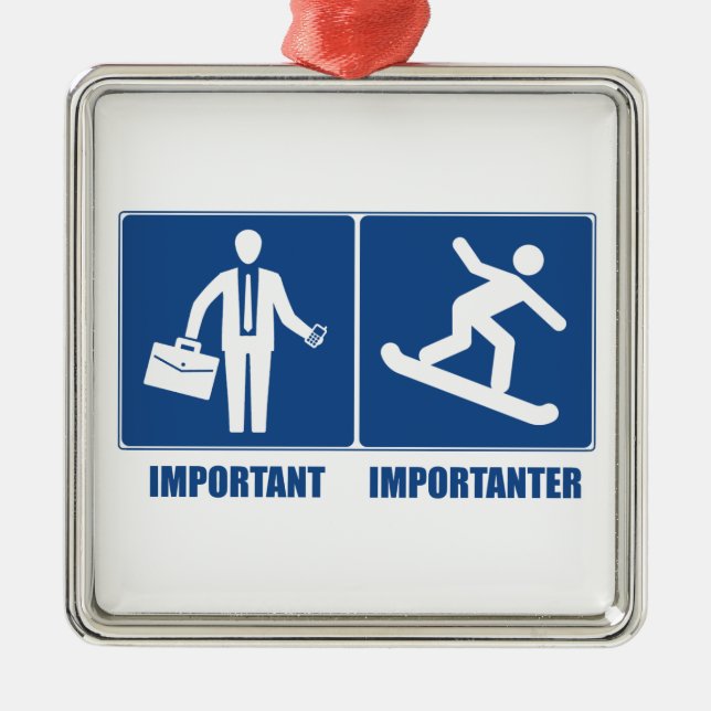 Det är viktigt med arbete, eftersom det är viktigt julgransprydnad metall (Framsidan)