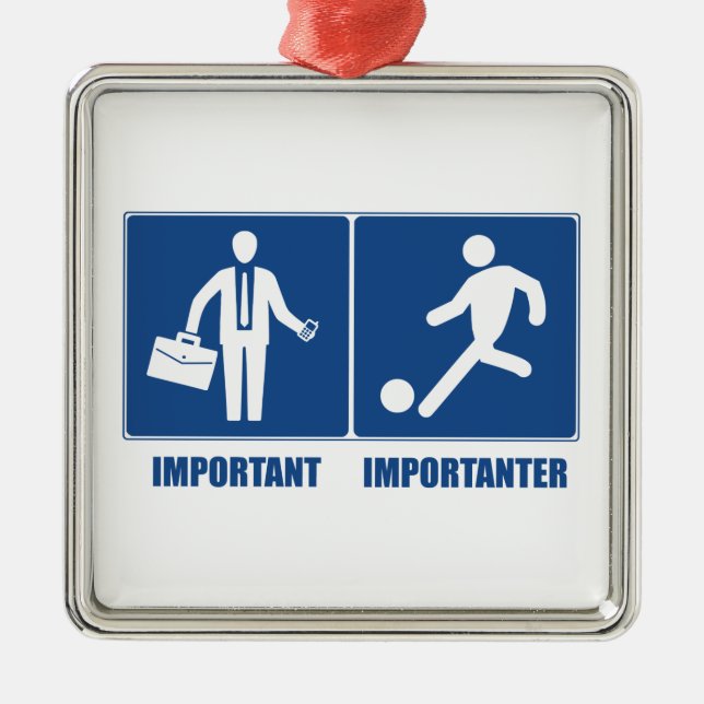 Det är viktigt med arbete, eftersom det är viktigt julgransprydnad metall (Framsidan)