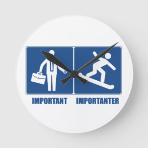 Det är viktigt med arbete, eftersom det är viktigt rund klocka